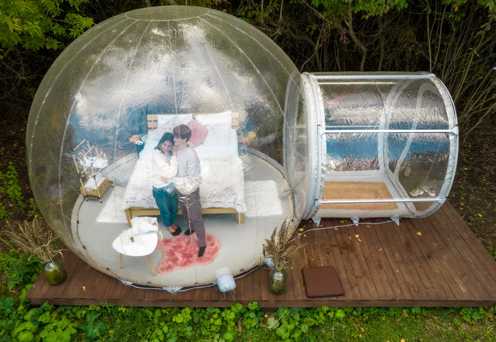 transparent bubble tent